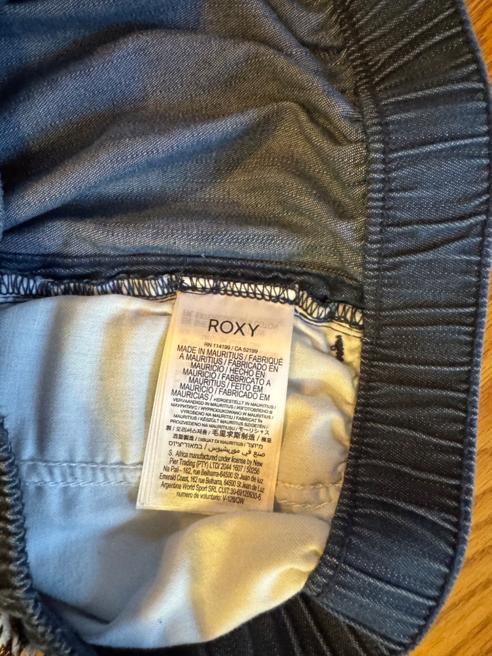 NWOT Roxy Denim Drawstring shorts - Picture 6 of 9